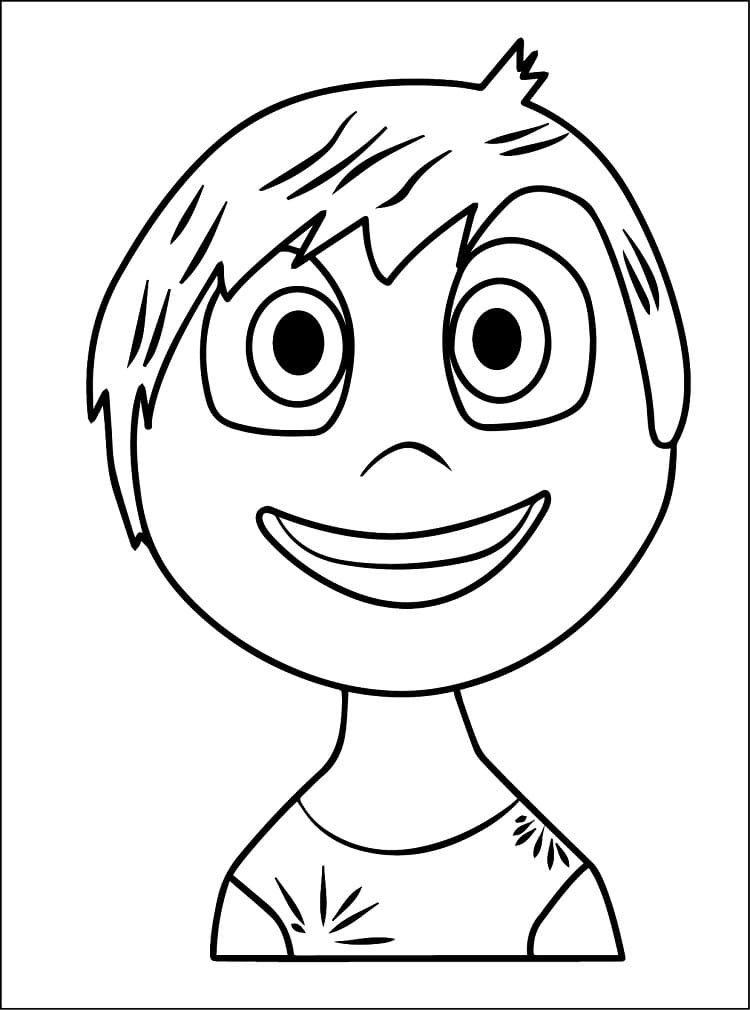 desenho de alegria para colorir e imprimir