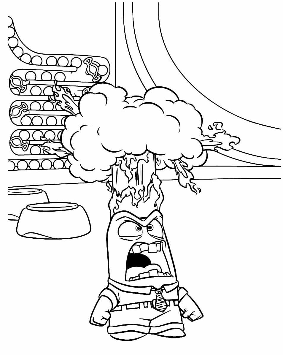 desenho de raiva imprimível grátis para colorir