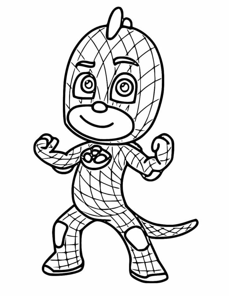 desenho de lagartixo imprimível grátis para colorir
