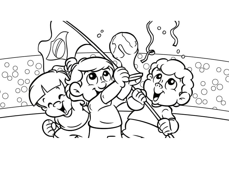 desenho de senninha copa do mundo para colorir