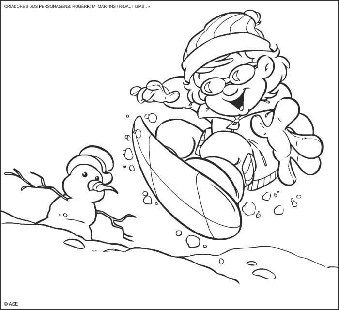 desenho de senninha imprimível para crianças para colorir