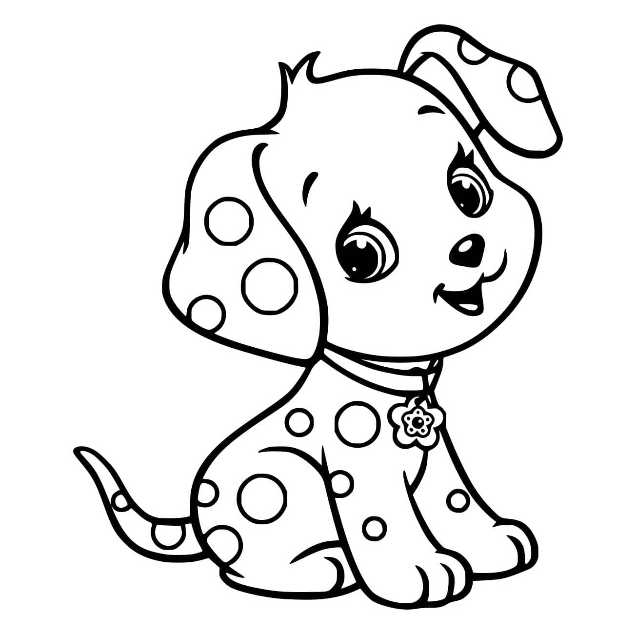 Desenho de Bebê Dálmata para Colorir