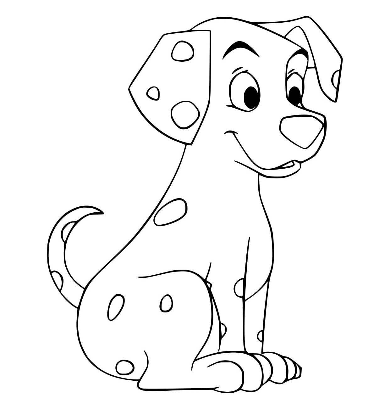 Desenho de Jovem Dálmata para Colorir