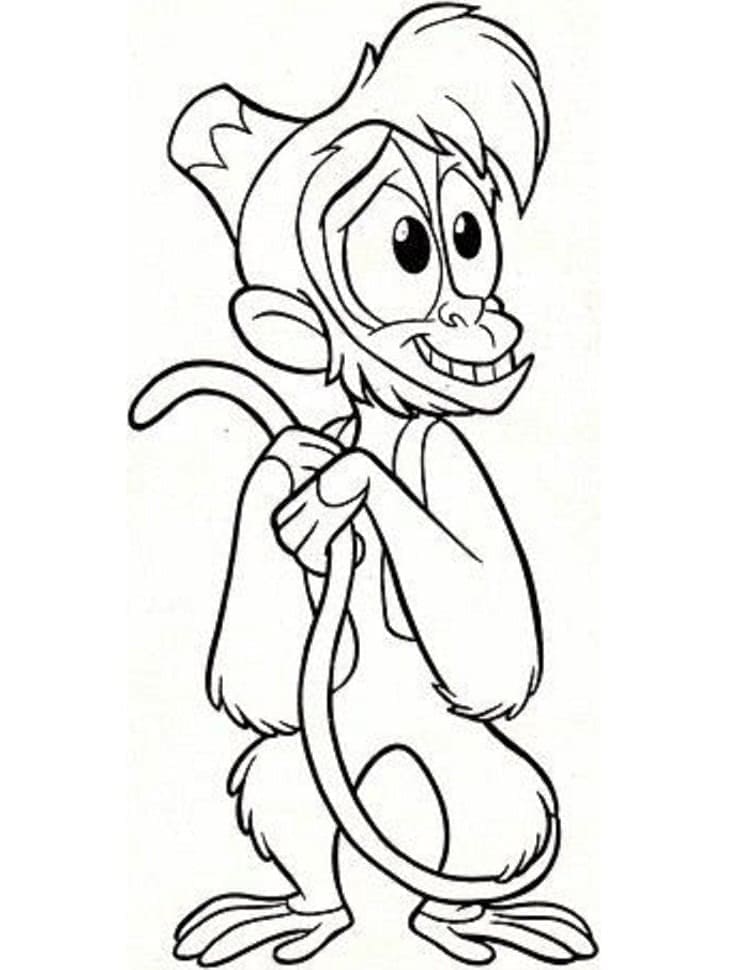 Desenhos de Abu de Aladdin para Colorir