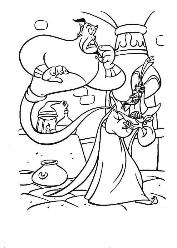 Desenhos de Aladdin Imprimivel para Colorir