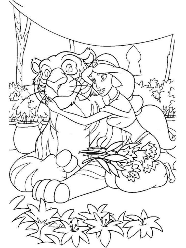 Desenhos de Aladim Grátis para Crianças para Colorir