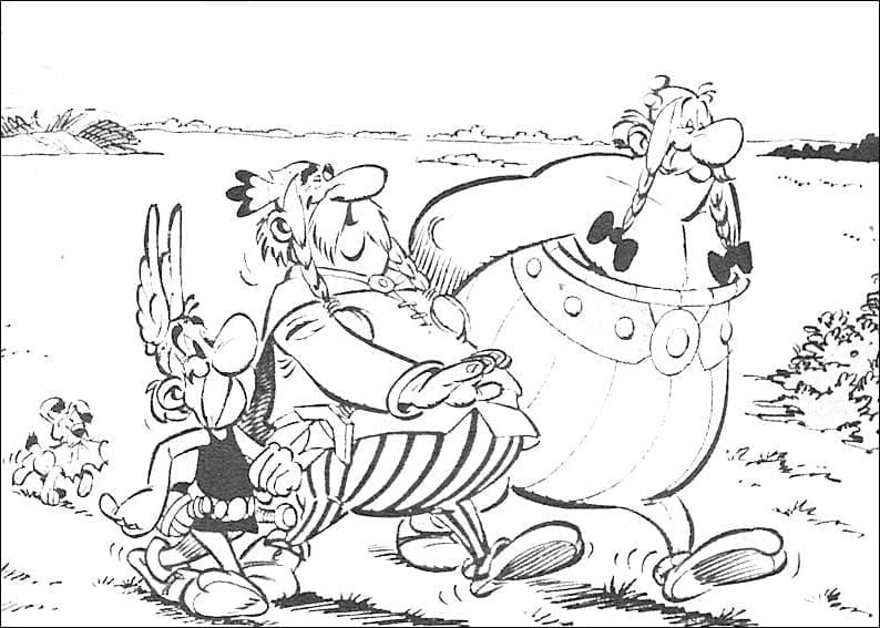 Desenho de Asterix para Crianças Colorir