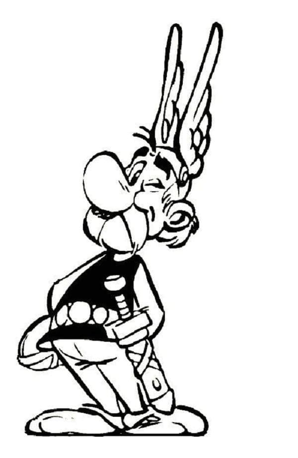 Desenho de Asterix para Crianças para Colorir