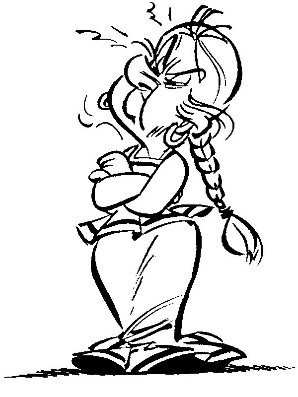 Desenho de Bonnemine de Asterix para Colorir