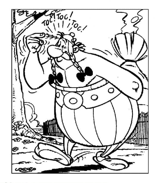Desenho de Obelix de Asterix para Colorir