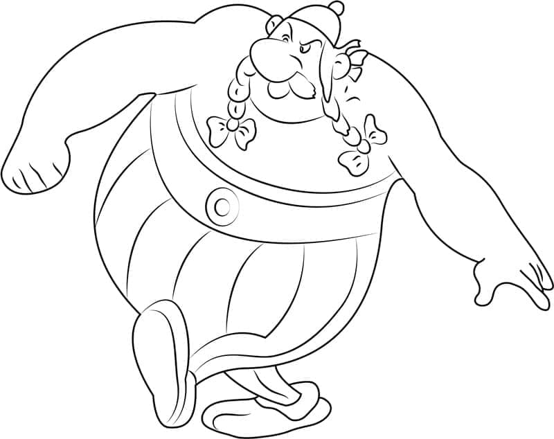 Desenho de Obelix para Colorir