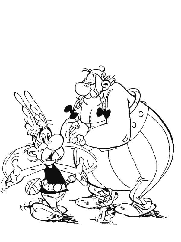 Desenho Imprimivel de Asterix para Pintar