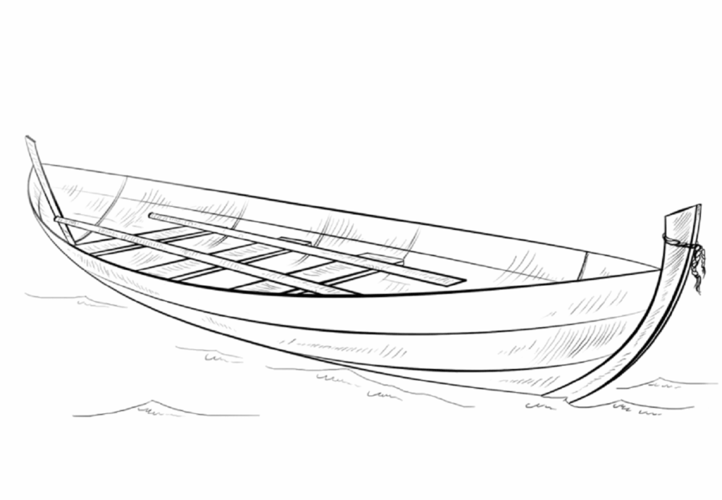 Desenho de Barco Download para Colorir