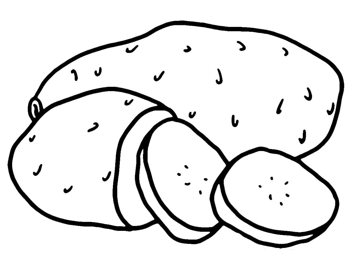 Desenho de Batata Doce