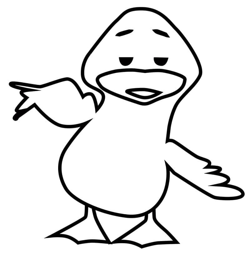 Desenho Patinho Verdinho para Colorir