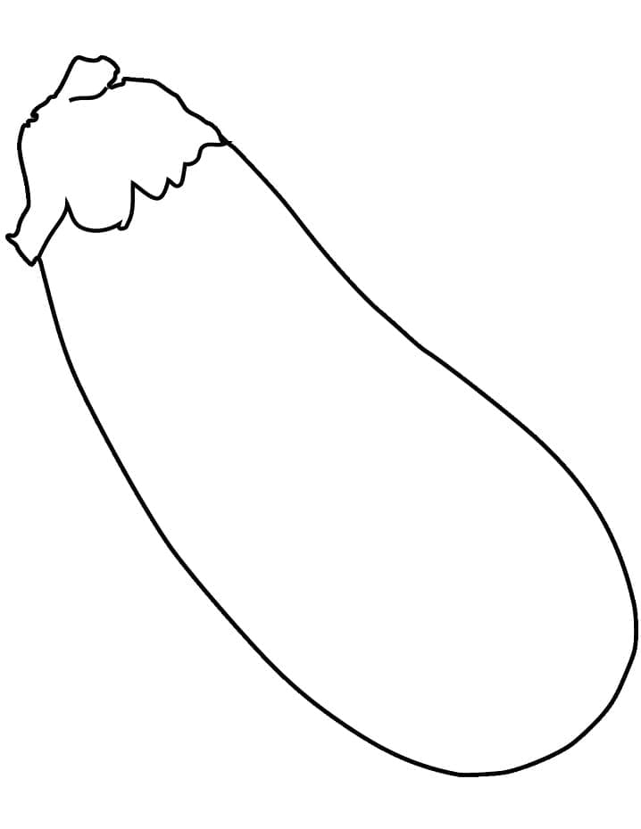 Desenho de Berinjela para Colorir Baixar Lápis de Cor