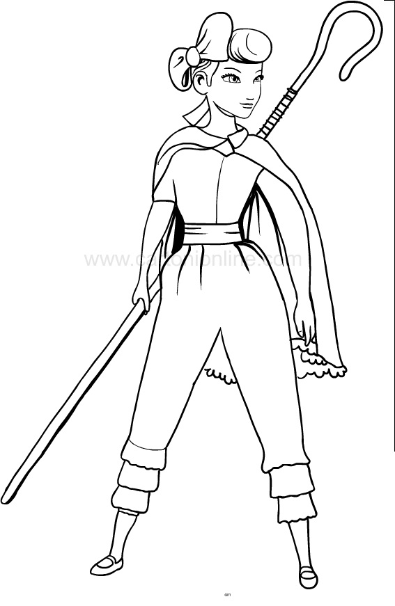 Desenho de Betty Bo Peep para Colorir Imprimivel