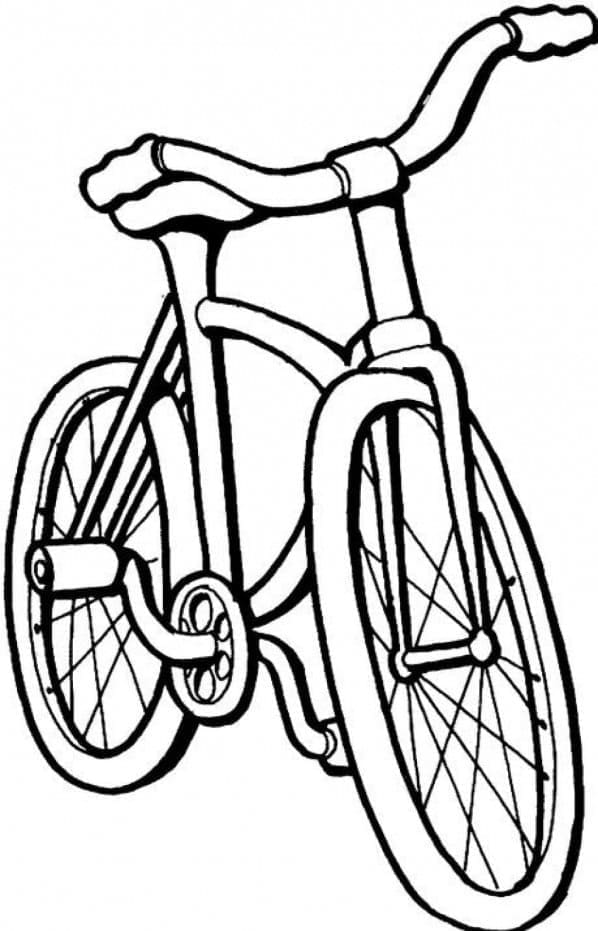 Desenho de Bela Bicicleta para Colorir