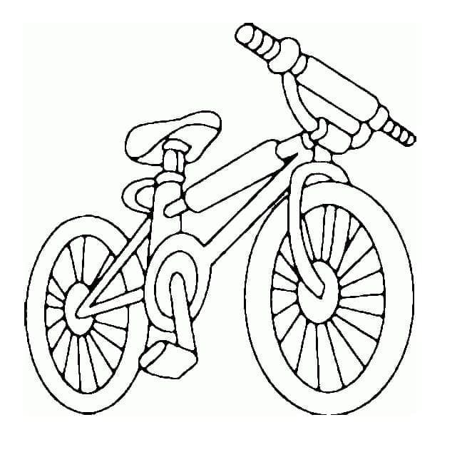 Desenho de Bicicleta Infantil para Colorir