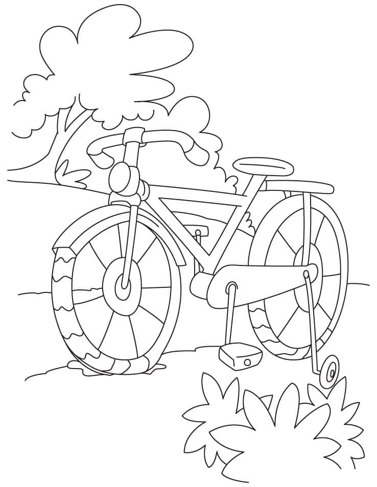 Desenho de Bicicleta Perfeita para Colorir