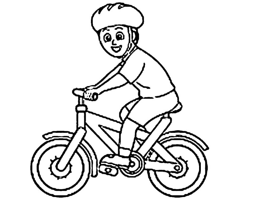 Desenho de Bicicleta Download Pdf para Colorir