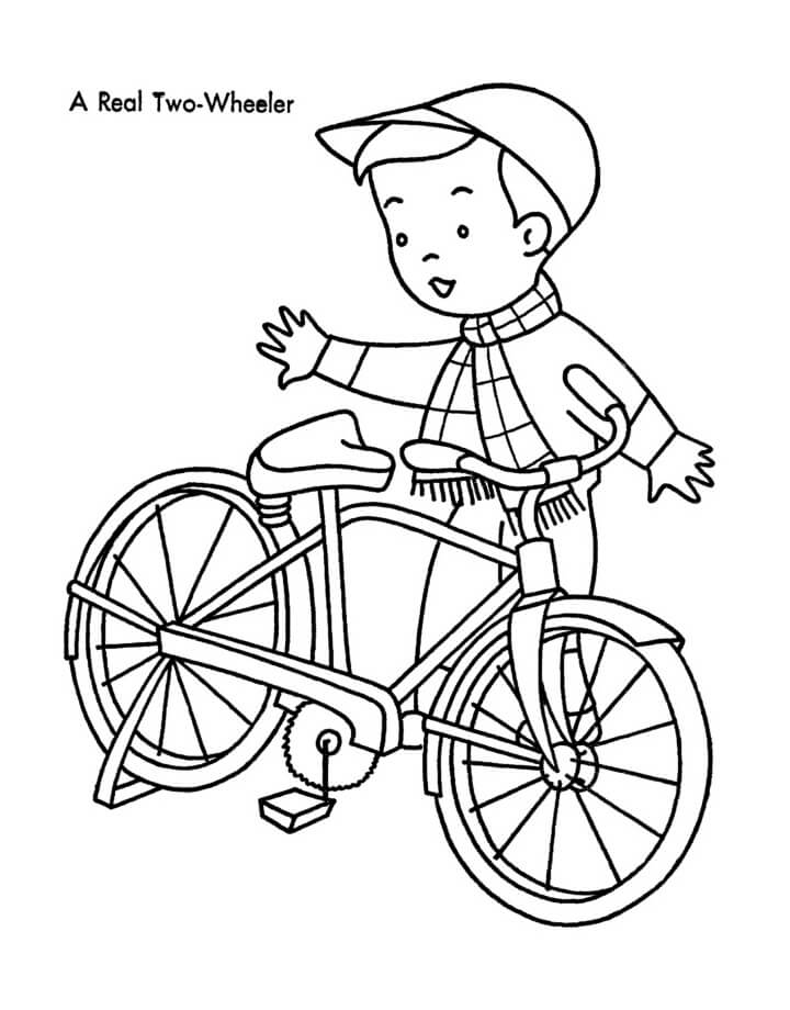 Desenho de Bicicleta Download Pdf para Imprimir