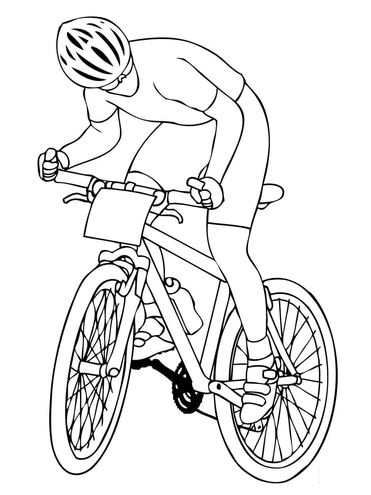 Desenho de Bicicleta para Colorir Pdf Grátis