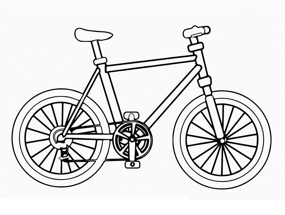 Desenho de Bicicleta para Imprimir Pdf Grátis