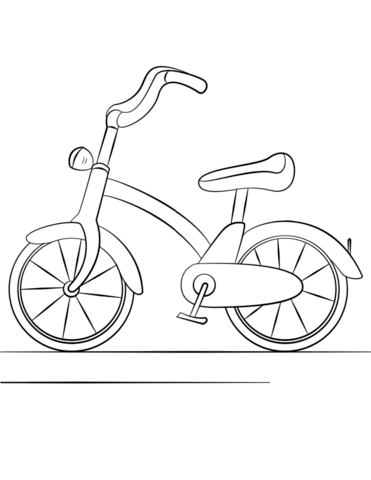 Desenho de Bicicleta Pdf para Colorir
