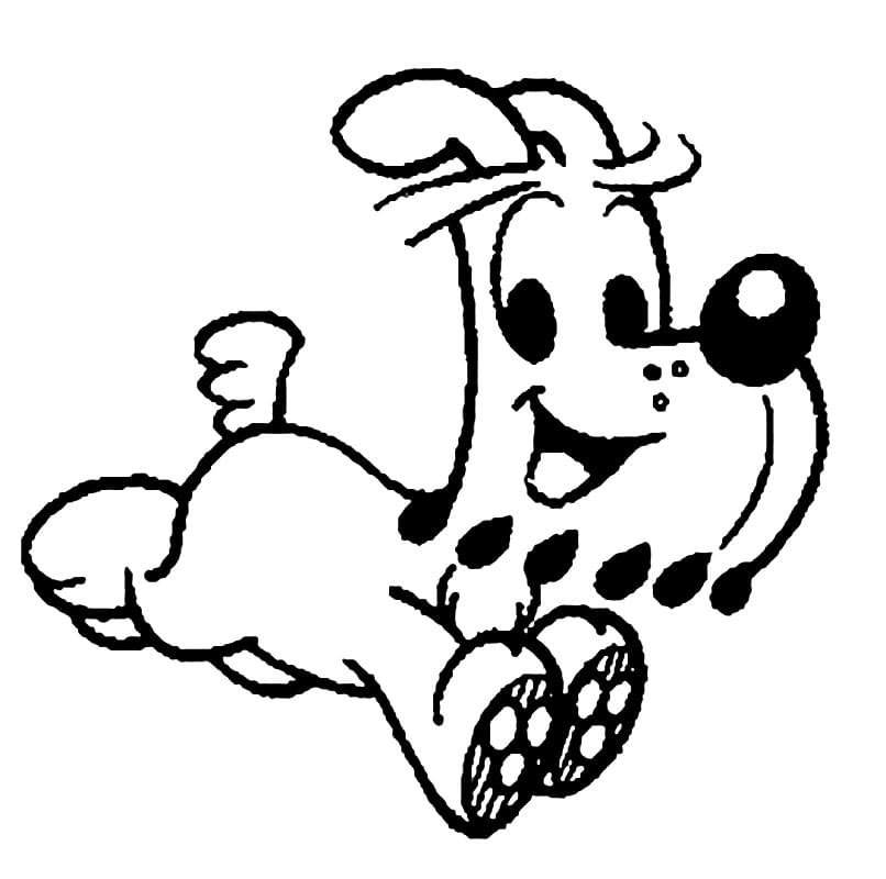 Desenho Bidu Correndo para Colorir