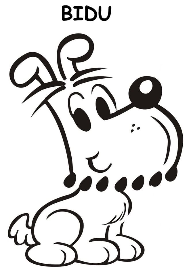 Desenho de Bidu para Colorir