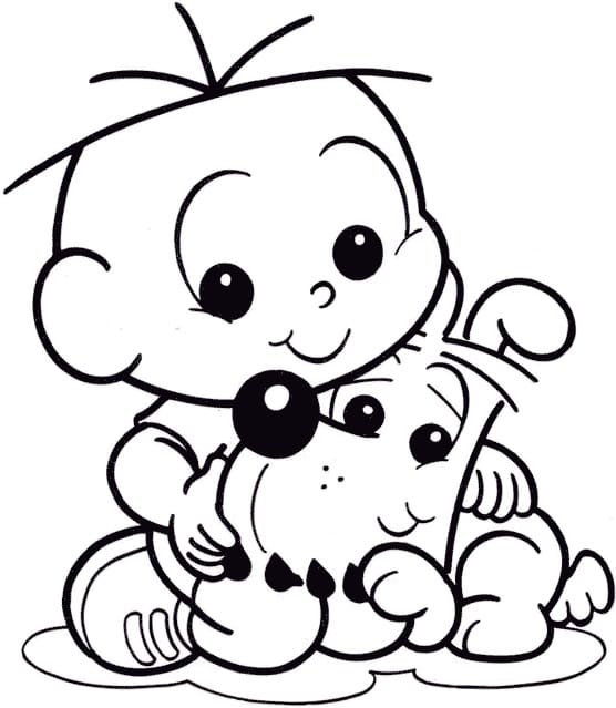 Desenho do Cebolinha e Bidu para Colorir