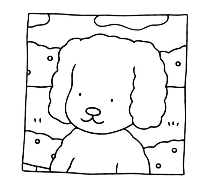 Desenho de Cachorro Bobbie Goods para Colorir