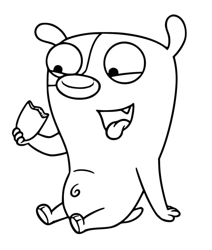 Desenho de Boris e Rufus para Colorir com Lápis de Cor e Imprimir