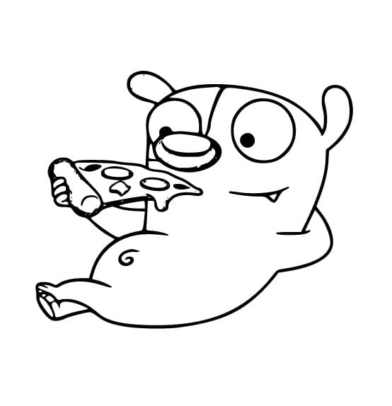 Desenho de Boris e Rufus para Colorir Usando Giz de Cera