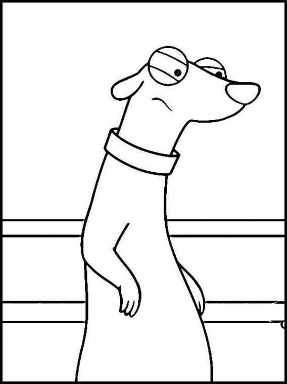 Desenho de Rufus Irritado para Colorir