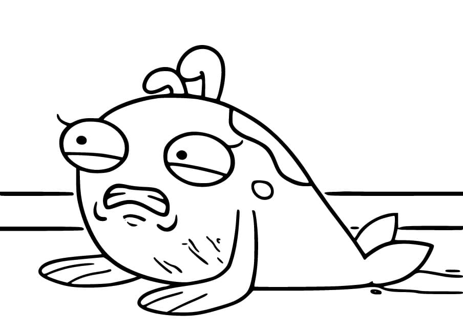 Desenho de Yuko de Boris e Rufus para Colorir