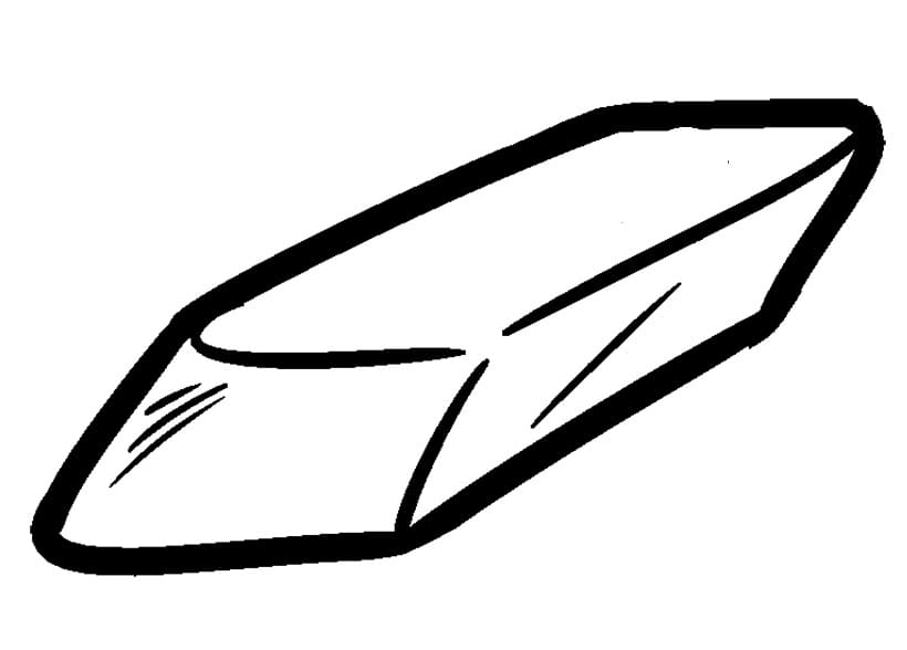 Desenho de Borracha Branca para Colorir e Imprimir Grátis