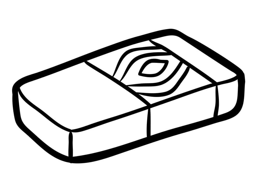 Desenho de Borracha para Colorir Usando Giz de Cera