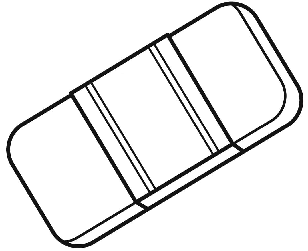 Desenho de Borracha Simples para Colorir e Imprimir