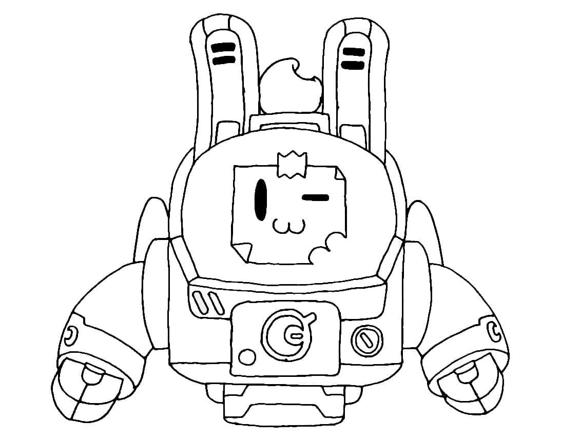 Desenho de Lunar Sprout de Brawl Stars para Colorir