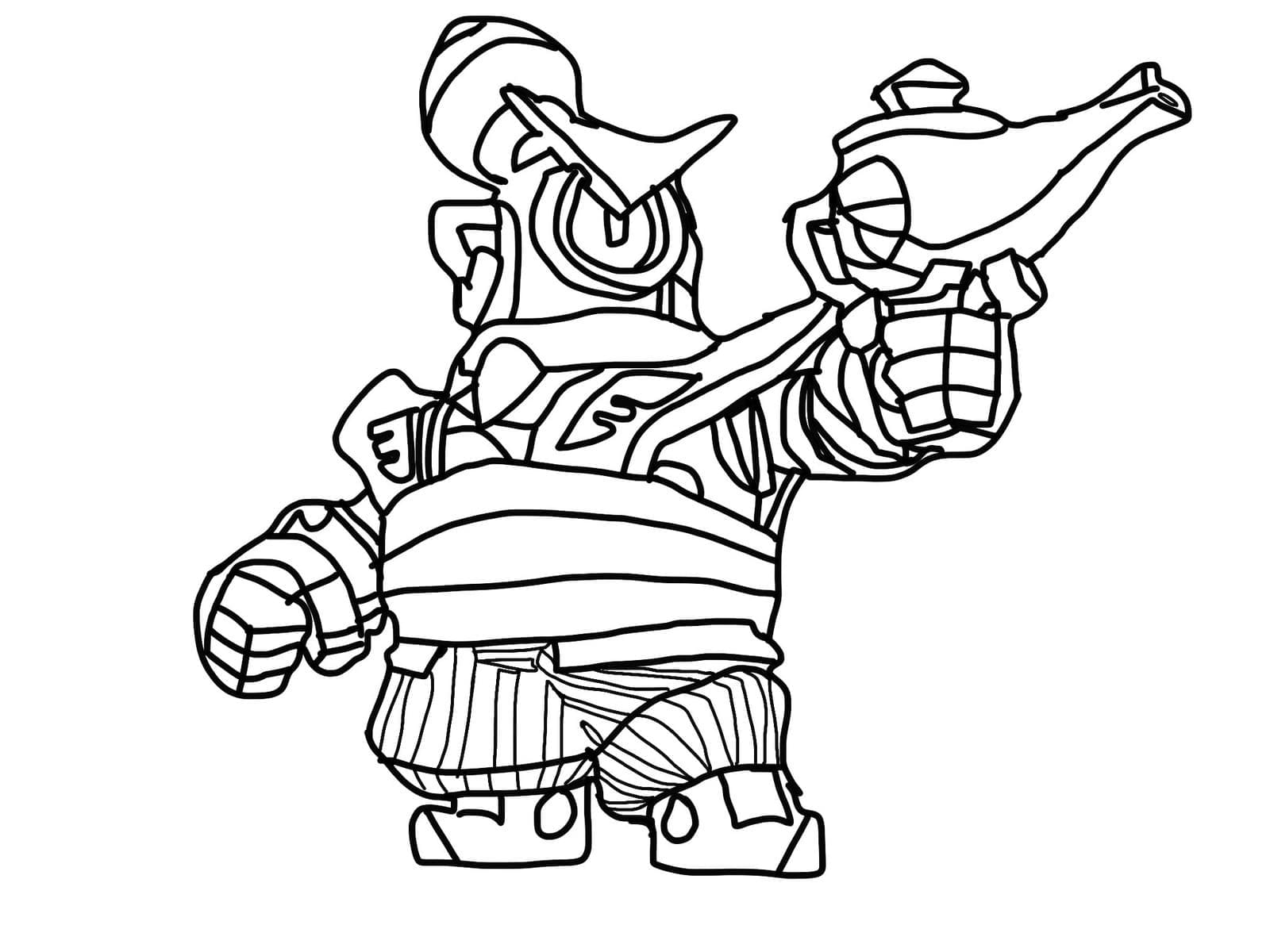 Desenho de Rico Guard de Brawl Stars para Colorir