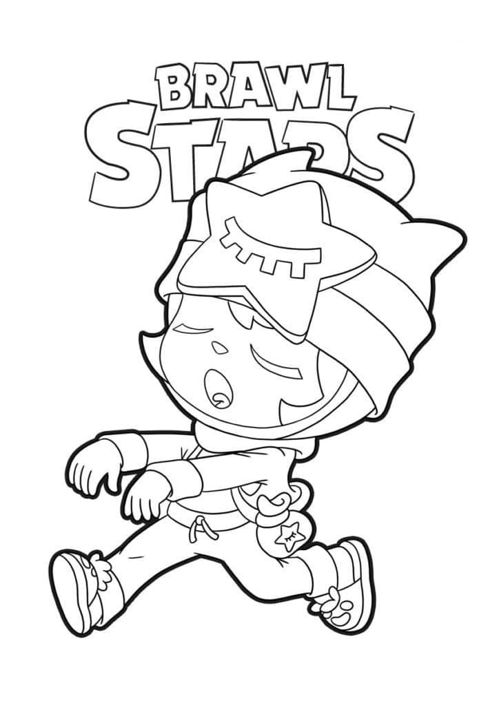 Desenho de Sandy de Brawl Stars para Colorir