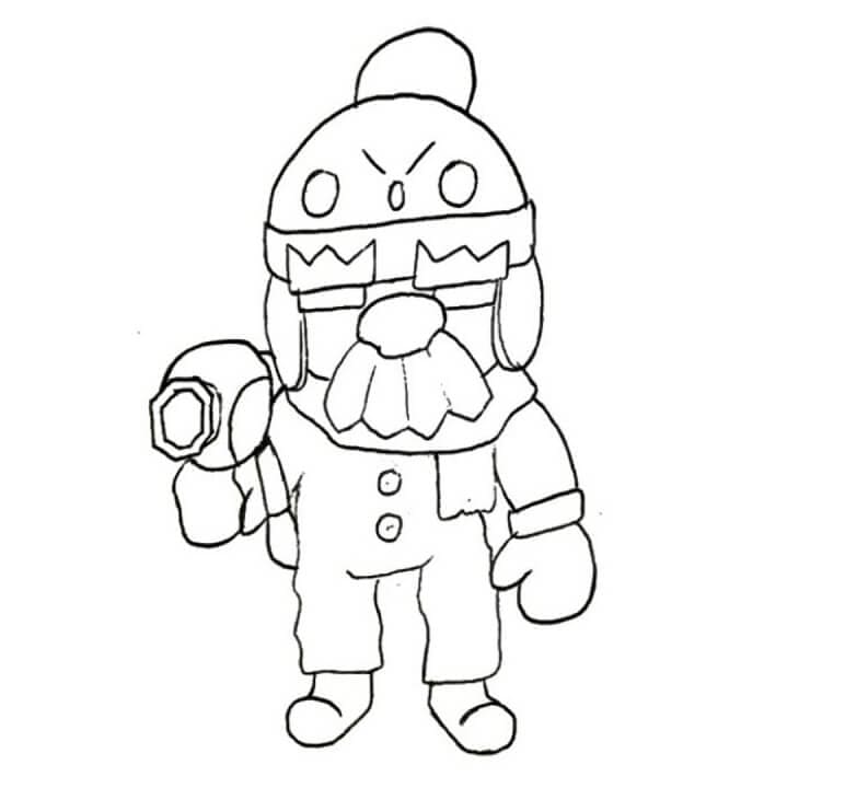 Download Desenho Gale Brawl Stars para Colorir