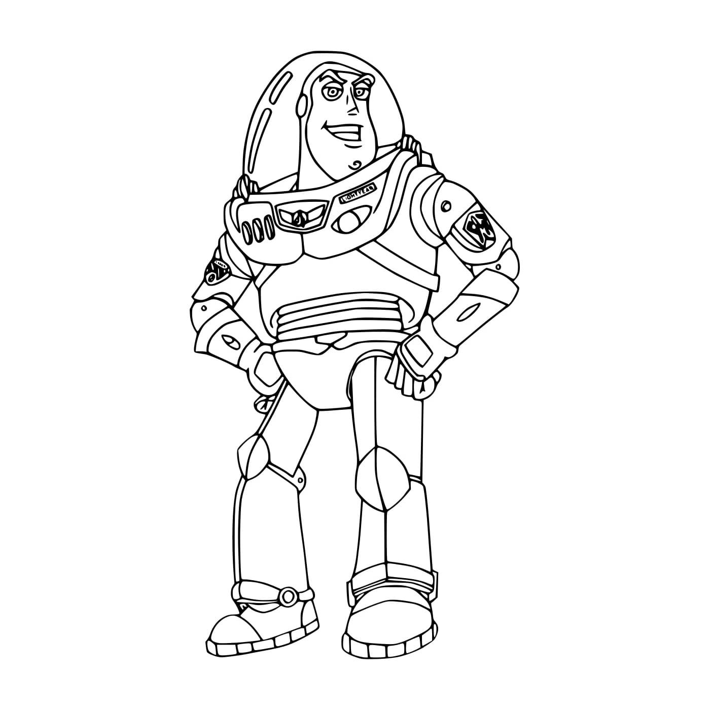 Desenho de Astronauta Buzz Lightyear para Colorir