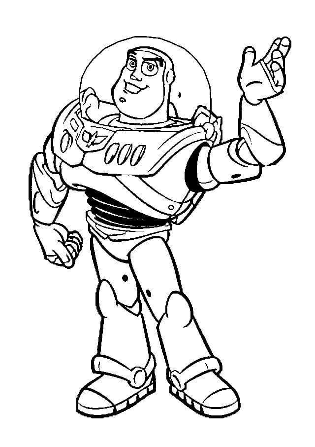 Desenho de Buzz Lightyear para Colorir e Imprimir Pdf Grátis