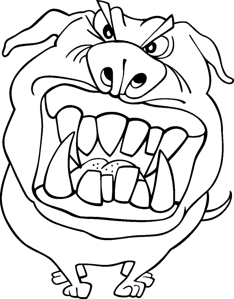Desenho de Cachorro Brincando para Colorir e Imprimir Pdf