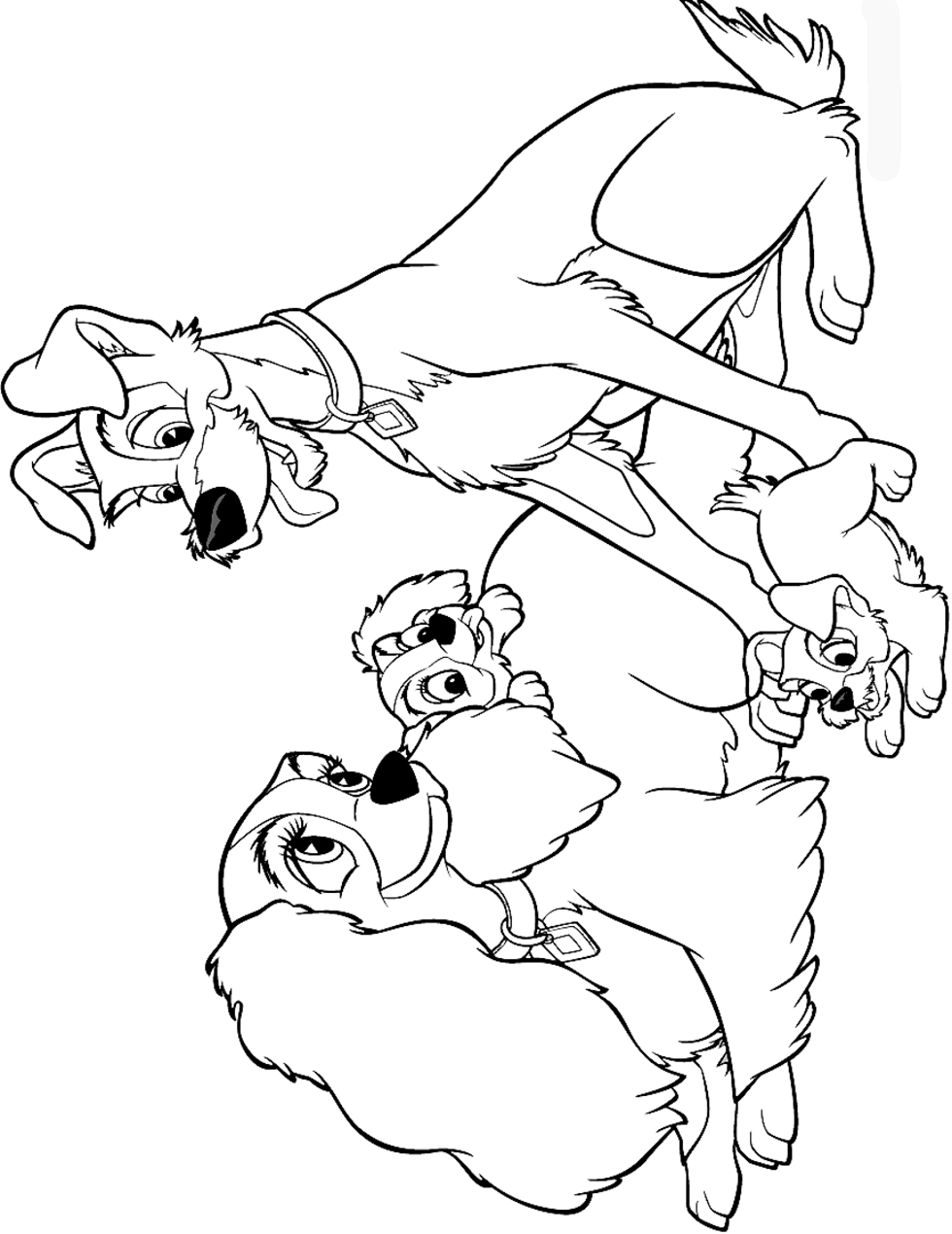 Desenho de Cachorro Pequeno para Colorir e Imprimir