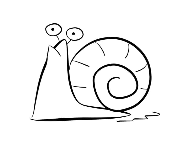 Desenho de Caracol Hilariante para Colorir