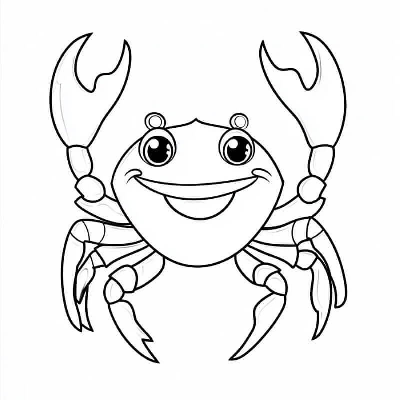 Desenho de Grátis Caranguejo para Colorir